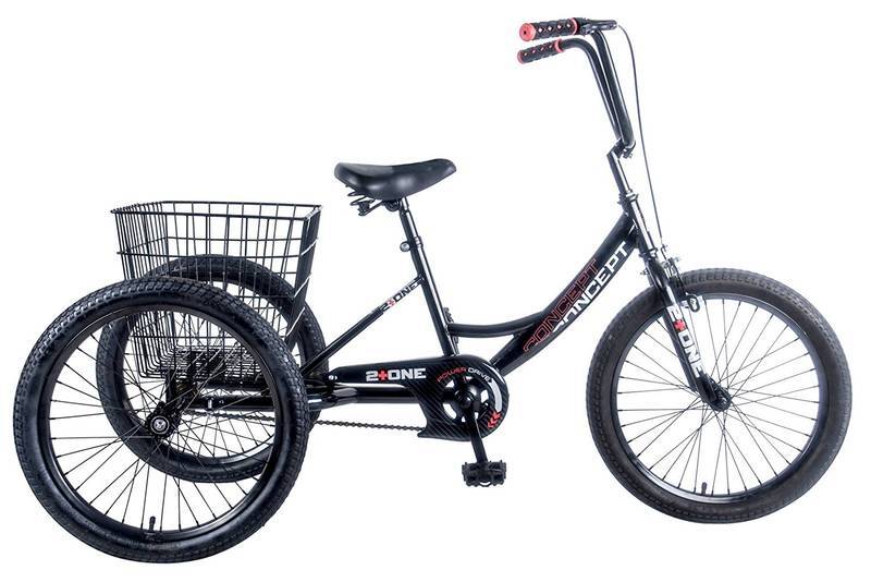 7196KsKdz5L._SL1500_ Concept 2 + One, single speed trike, 20" wheel - Image 1
