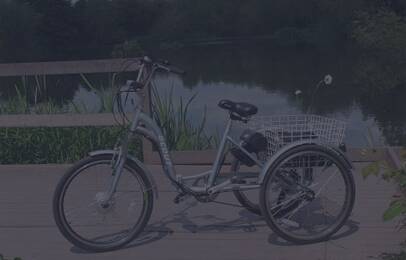 electric tricycle grey